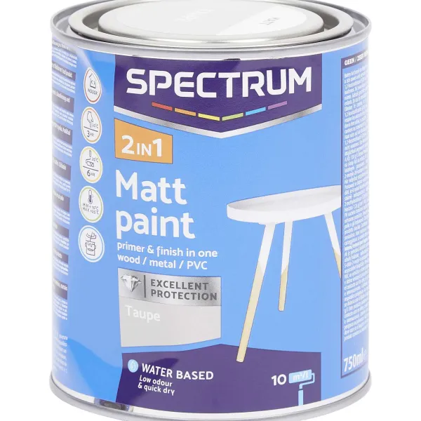 Spectrum 2-In-1 Matte Verf Taupe Roze,Taupe Clearance