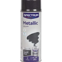 Spectrum Metallic Spuitverf Zwart Clearance