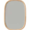 Merk Spiegel Met Houten Frame Beige,Bruin Outlet