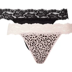 Australian Strings Met Kant Meerkleurig,Zwart Sale