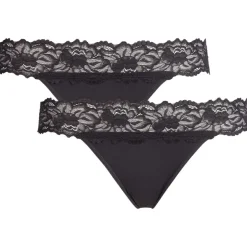 Australian Strings Met Kant Meerkleurig,Zwart Sale