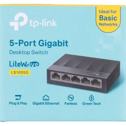 TP-link Desktop-Switch Ls1005G Zwart Outlet
