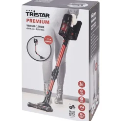 Tristar Steelstofzuiger Rood,Zilver Sale