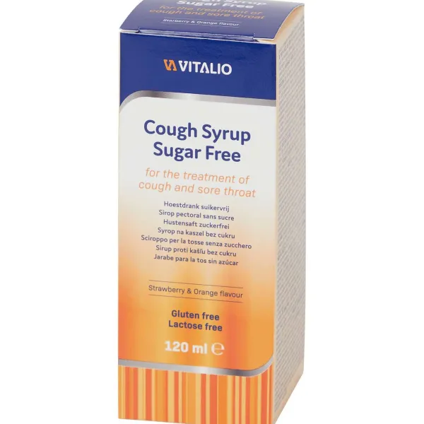 Kinzo Vitalio Hoestdrank Aardbei & Sinaasappel