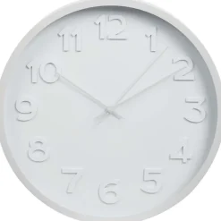 Merk Wandklok Goud,Zilver,Wit Outlet