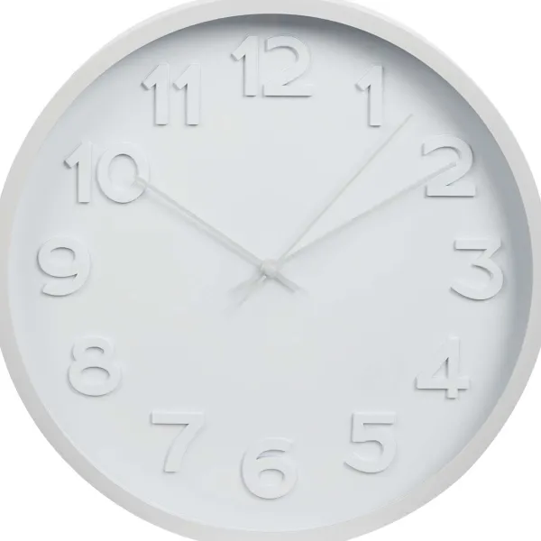 Merk Wandklok Goud,Zilver,Wit Outlet